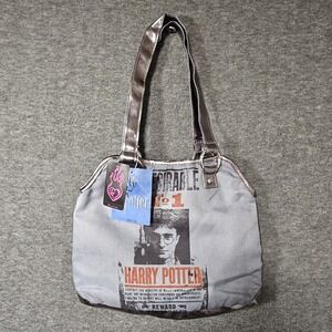 Harry Potter Shoulder Bag Undesirable No. 1 Grey/Black w/ Metal Color Straps NWT